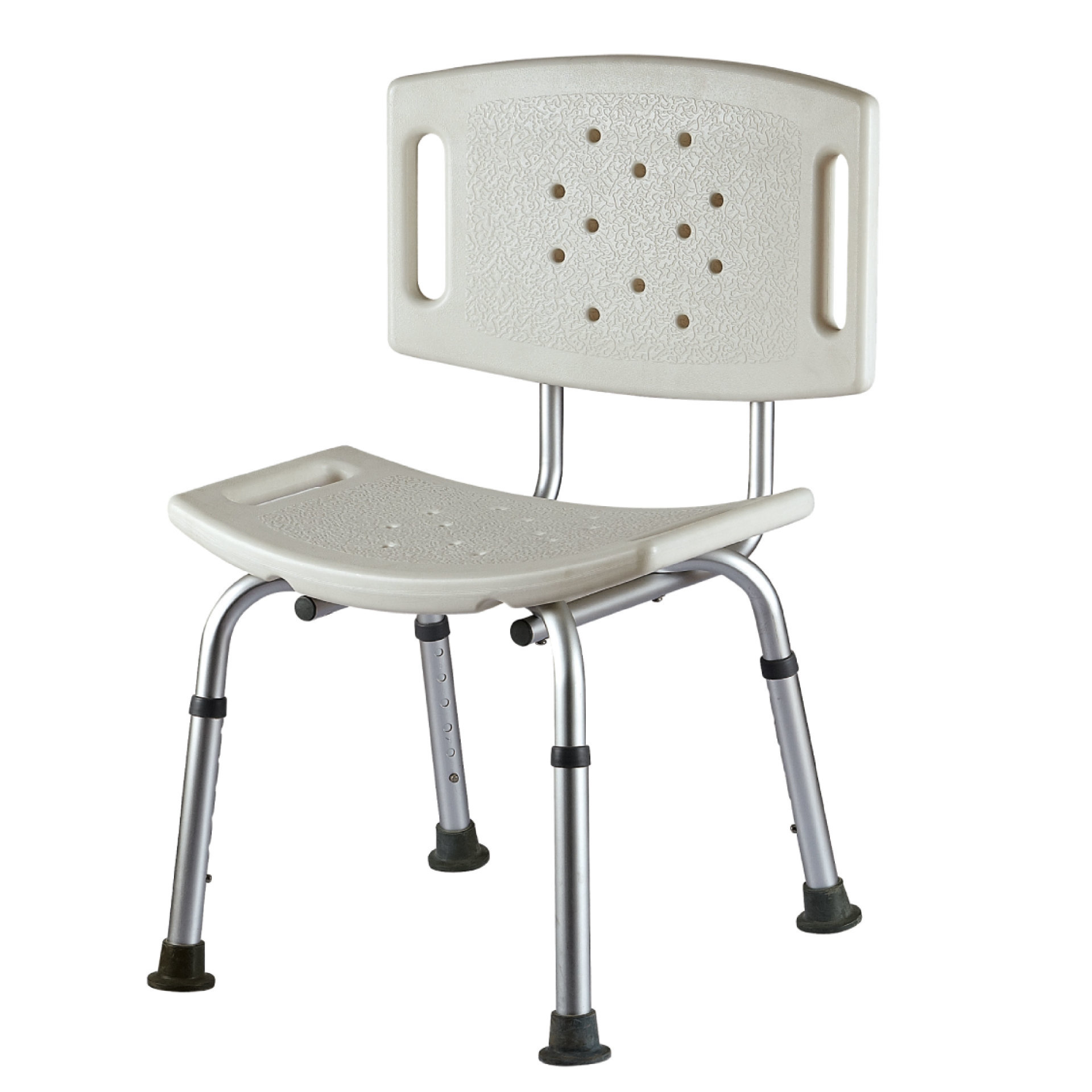 YM-F06 Curved Seat with Backrest Aluminum Shower Chair