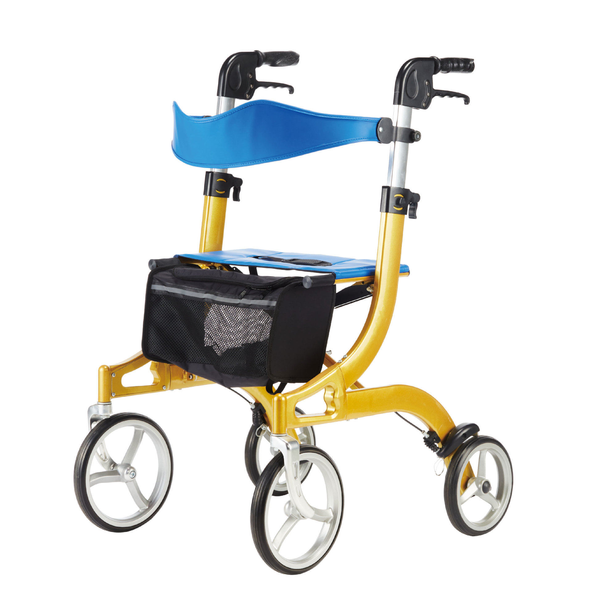 YM-B02 8-inch wheel aluminum four-wheeled walker