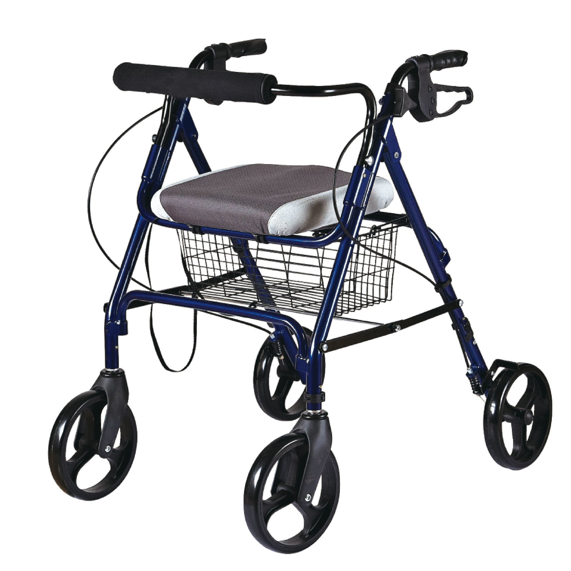 YM-B13 8-inch wheel aluminum four-wheeled walker