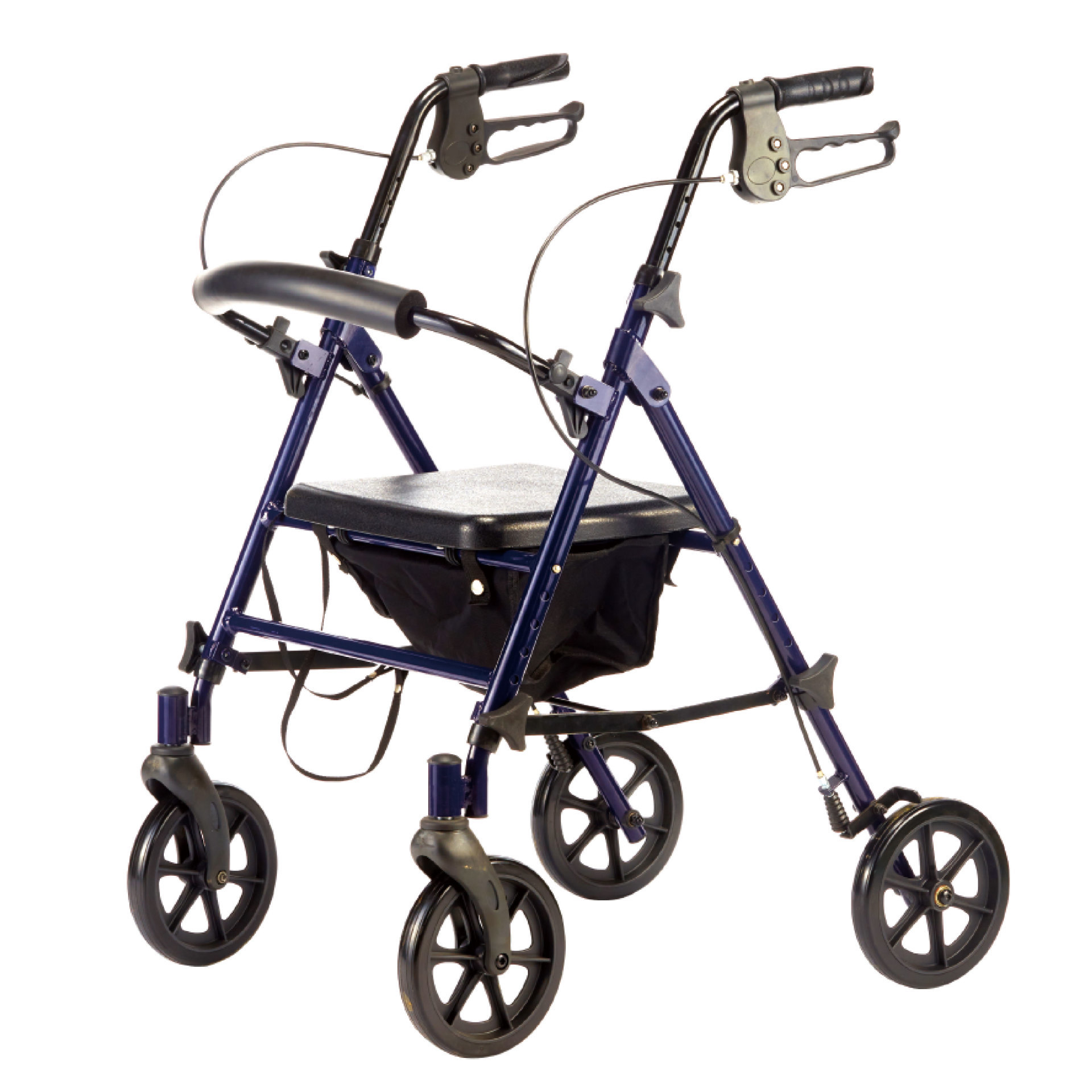 YM-B17 6-inch wheel aluminum four-wheeled walker