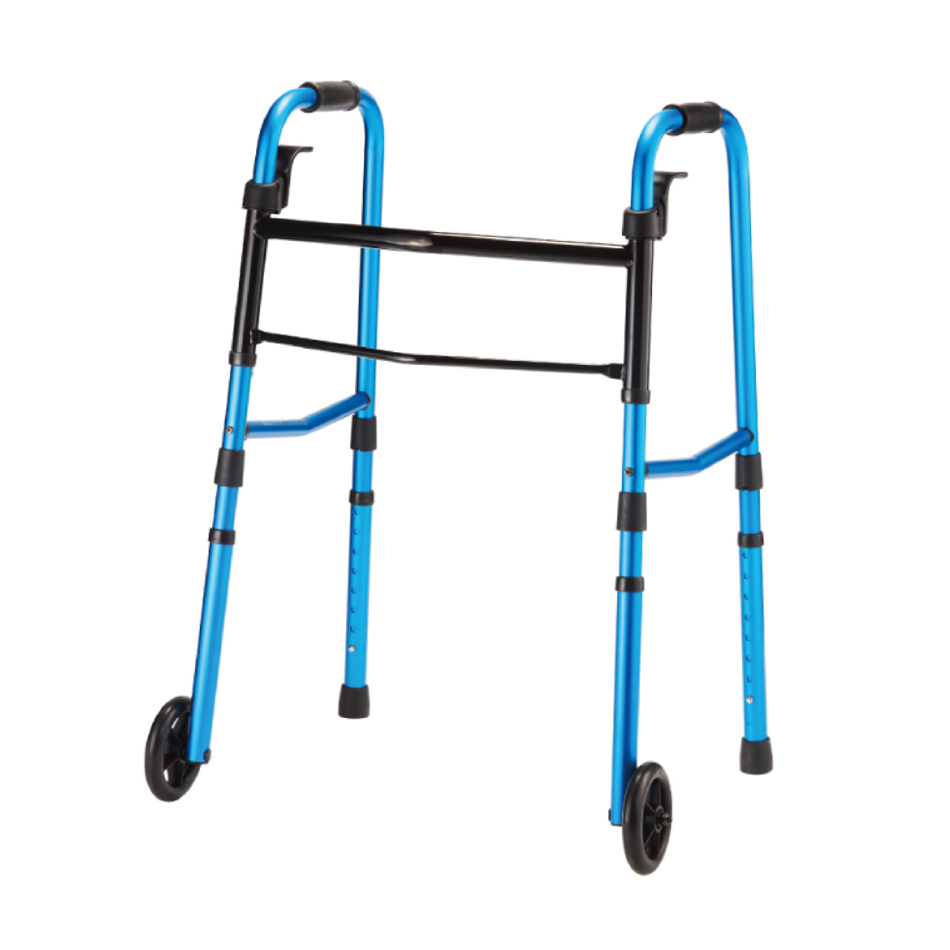 YM-C24 pull-up folding aluminum two-wheeled walker