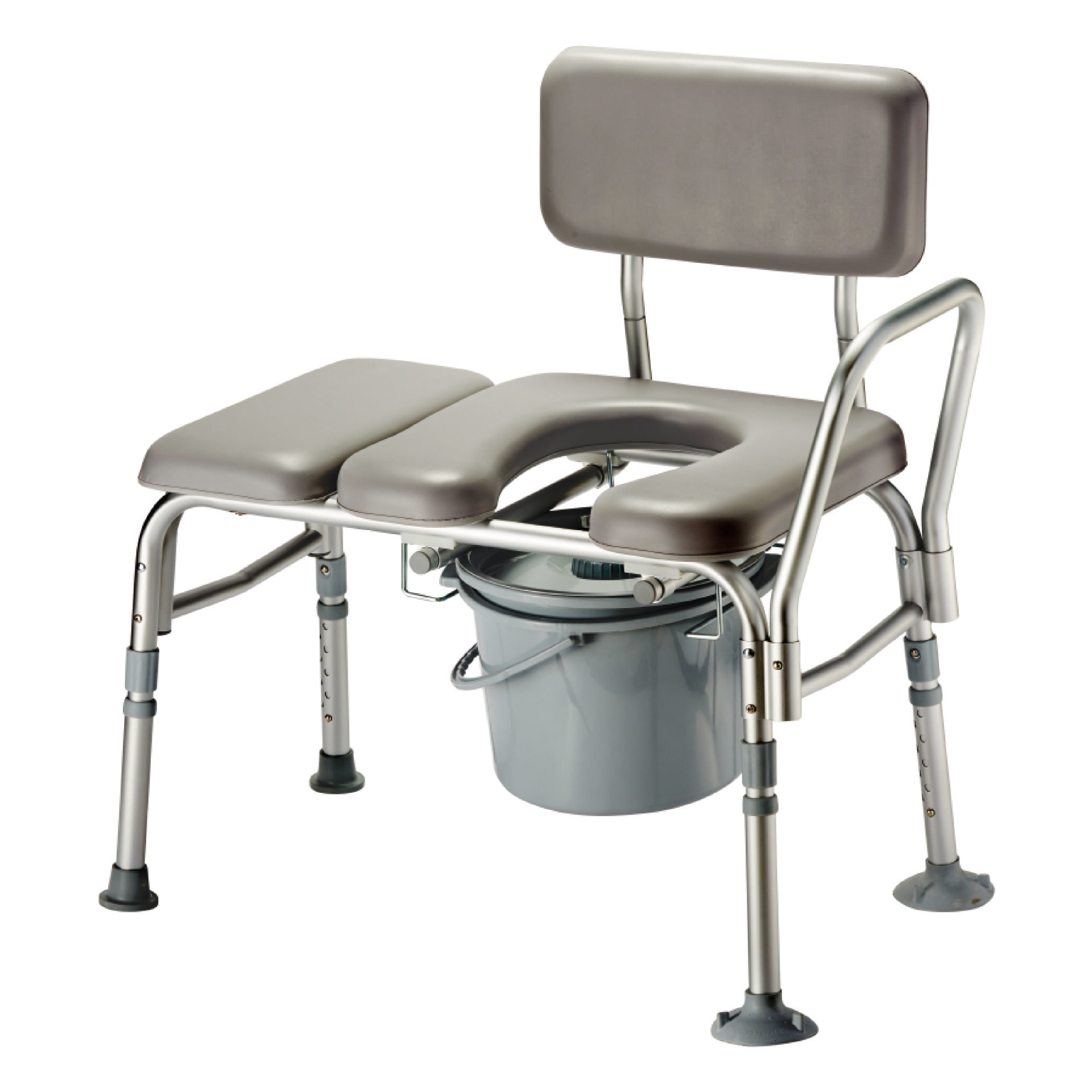 YM-F21 three-piece soft seat board with small backrest and bucket aluminum shower chair