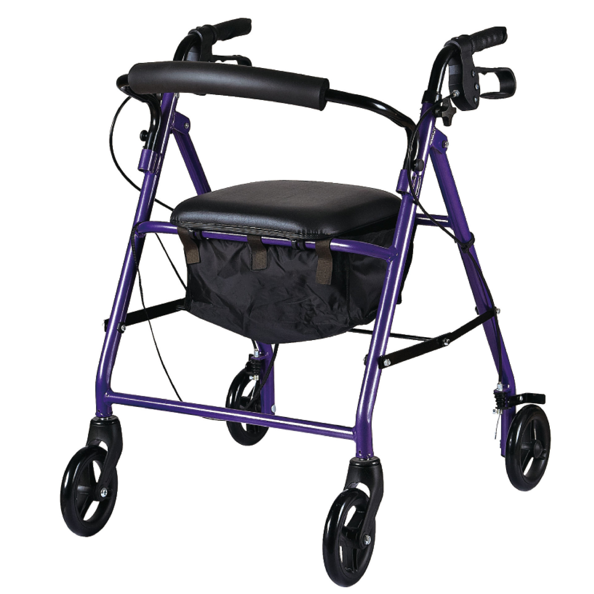 YM-B27 6-inch wheel steel pipe four-wheeled walker