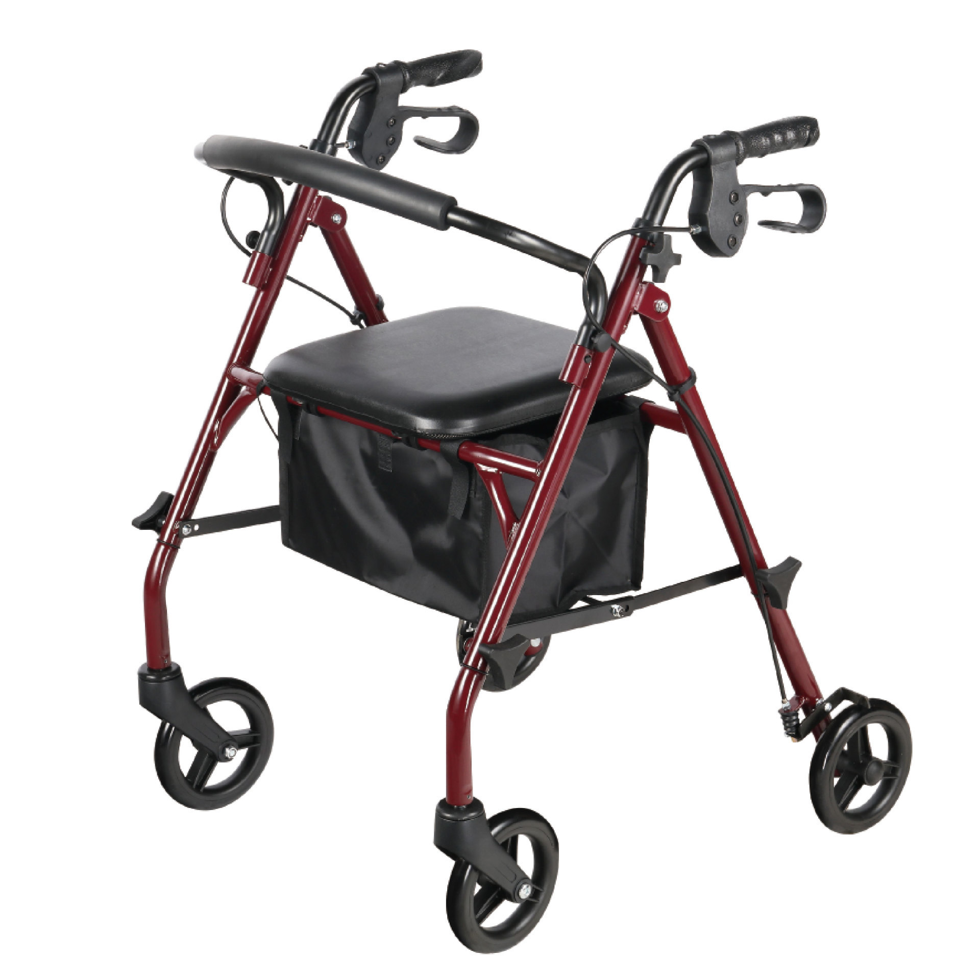 YM-B06 6-inch wheel KD-type steel four-wheel walker