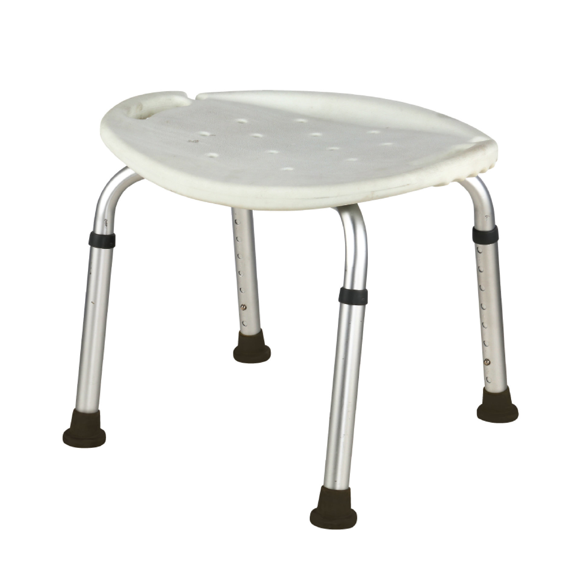 YM-F04 Aluminum Shower Chair with Curved Seat and Spray Hole