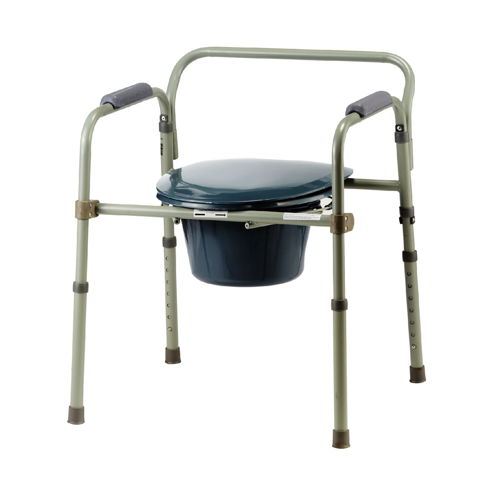 YM-G04 Steel Pipe Folding Commode Chair