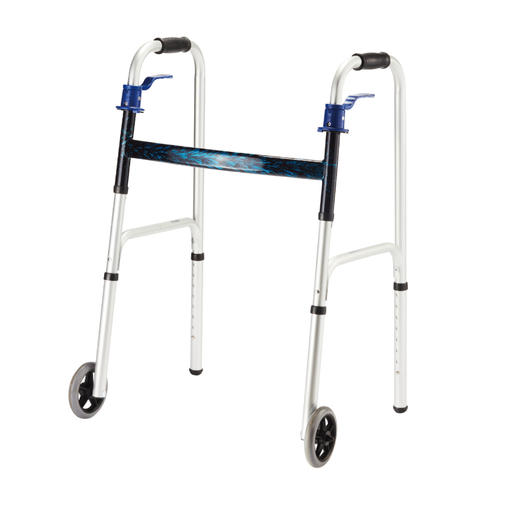 YM-C26 pull-up folding aluminum two-wheeled walker