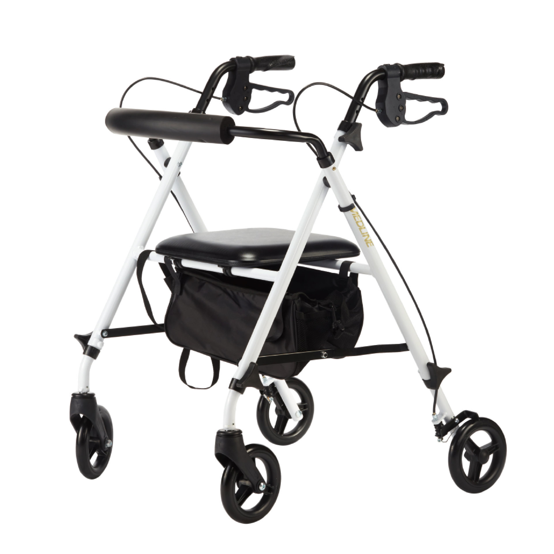 YM-B07 6-inch wheel lightweight aluminum four-wheeled walker