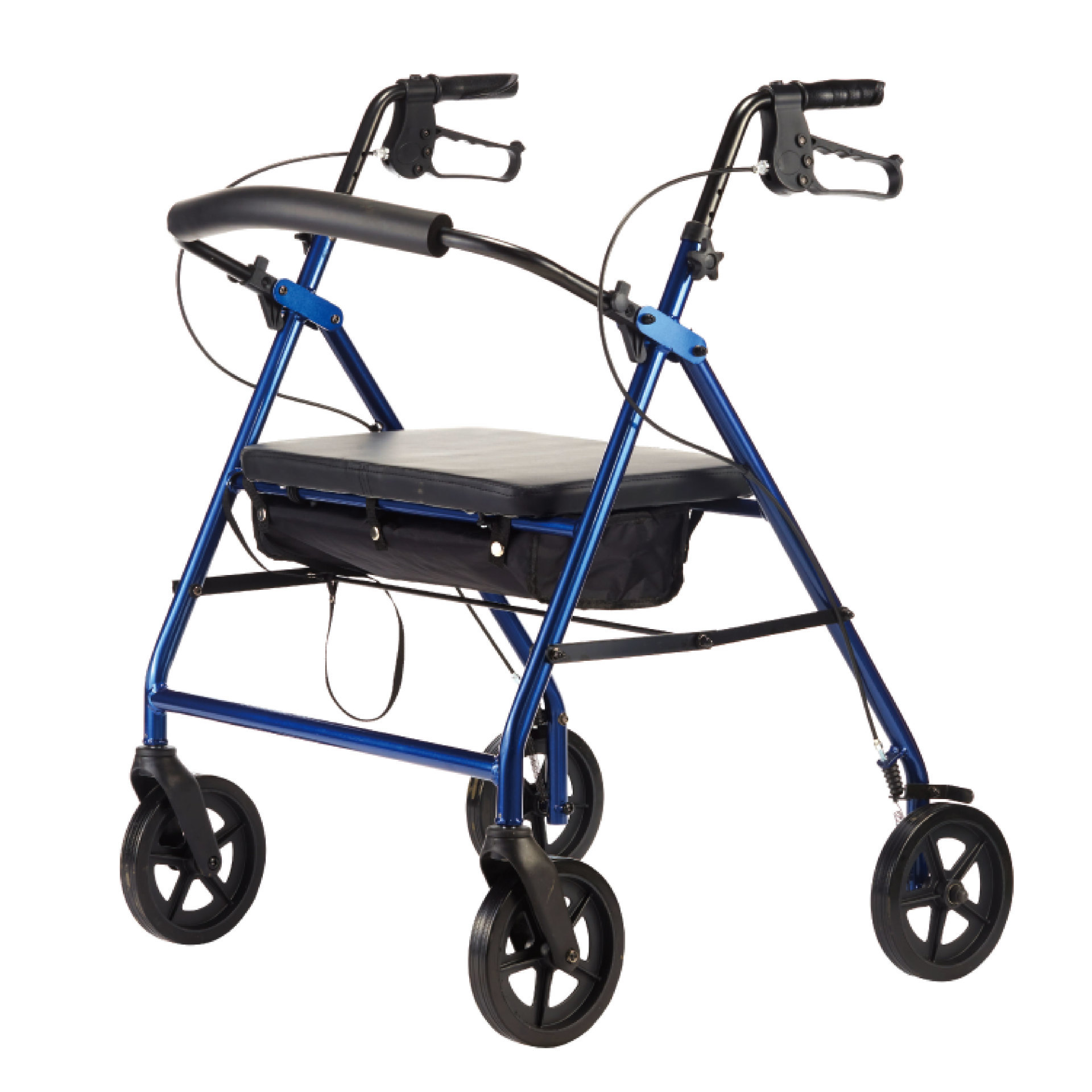 YM-B18 7.3-inch wheel aluminum four-wheeled walker
