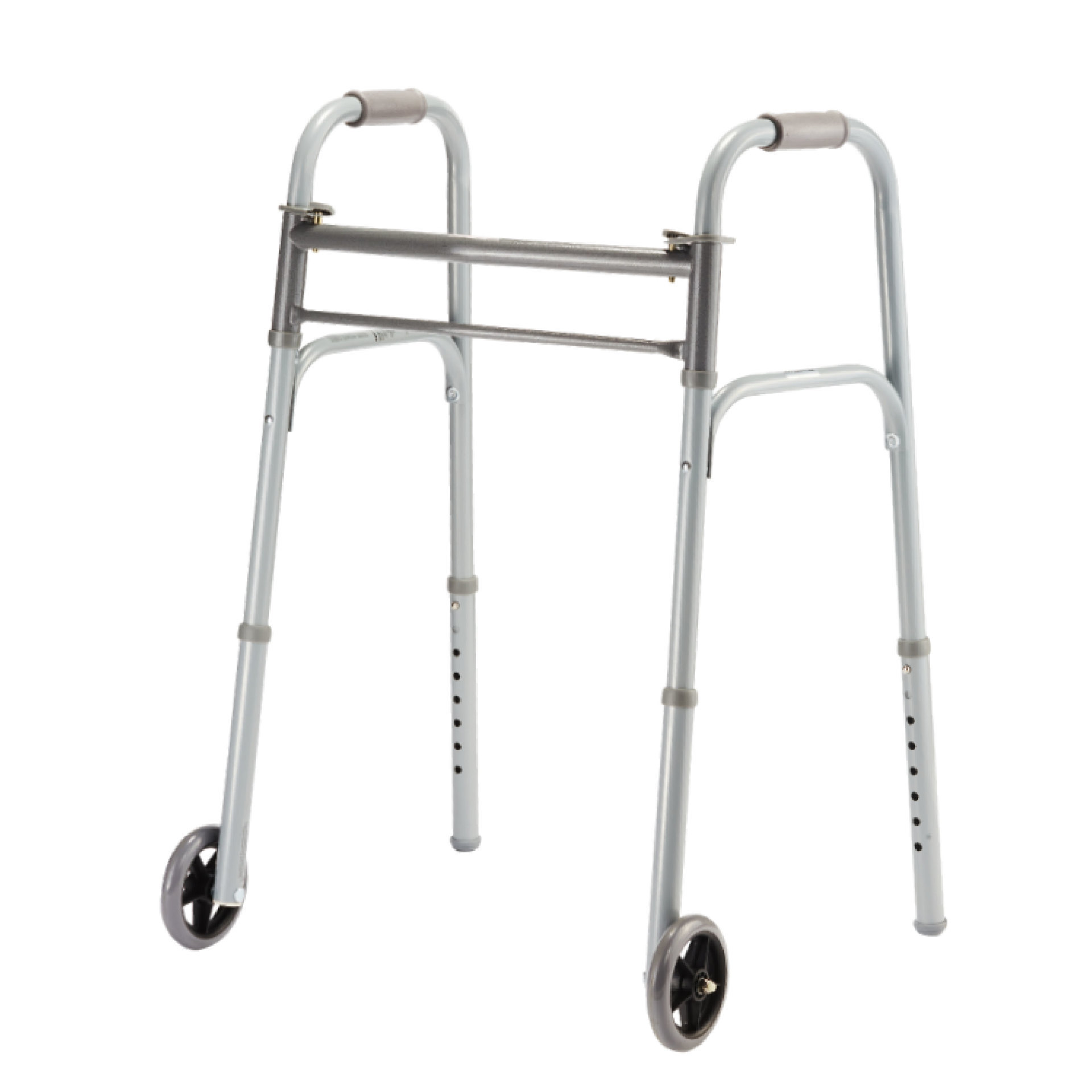 YM-C20 Children's Double-Buckle Folding Steel Tube Two-Wheeled Walker