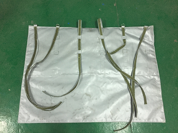 Flexible material fire and explosion-proof blanket
