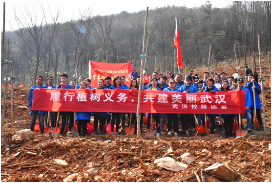 春光正当时，我们在行动——武汉控股公司团委2018年义务植树活动