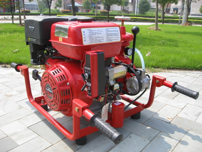 Portable fire pump group