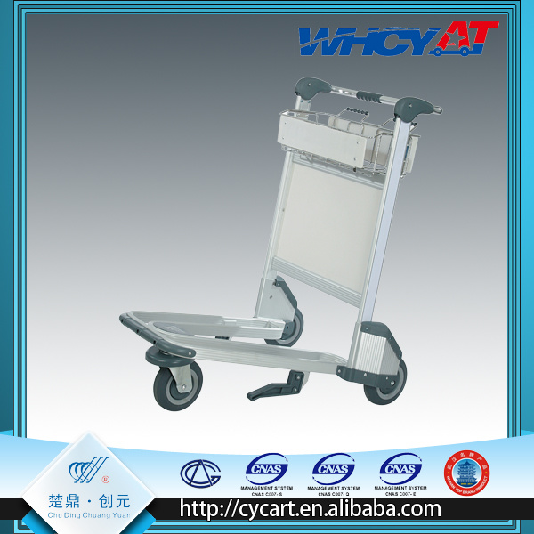 Aluminum alloy airport luggage trolley
