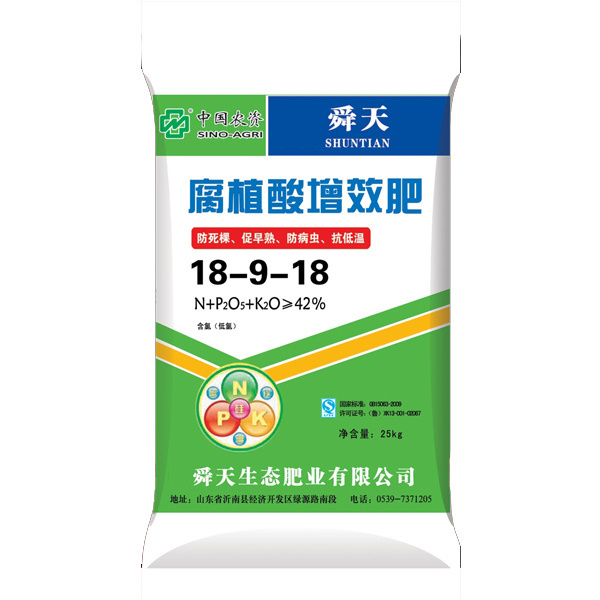 Humic acid enhanced composite fertilizer