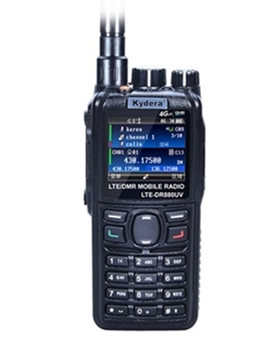 PoC Dual Band (Analógico Digital) LTE-DR880UV 5W Cartão Sim Walkie Talkie UHF VHF Celular Militar Com Rádio Vhf