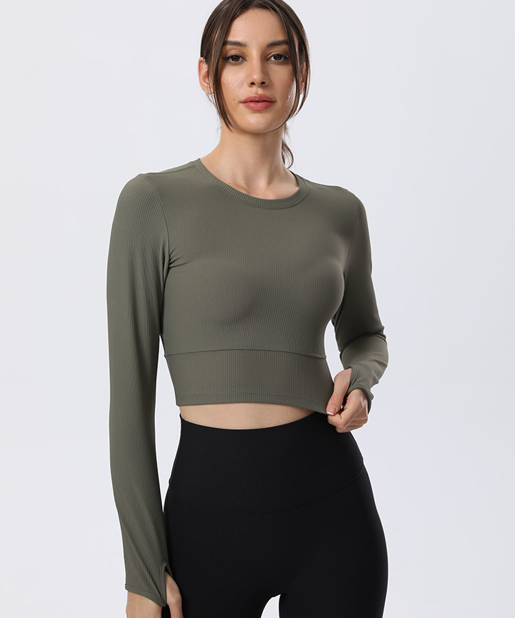 Ribbed long sleeves (without chest pads)