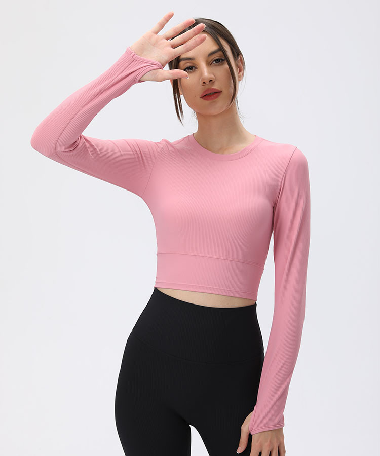 Ribbed long sleeves (without chest pads)