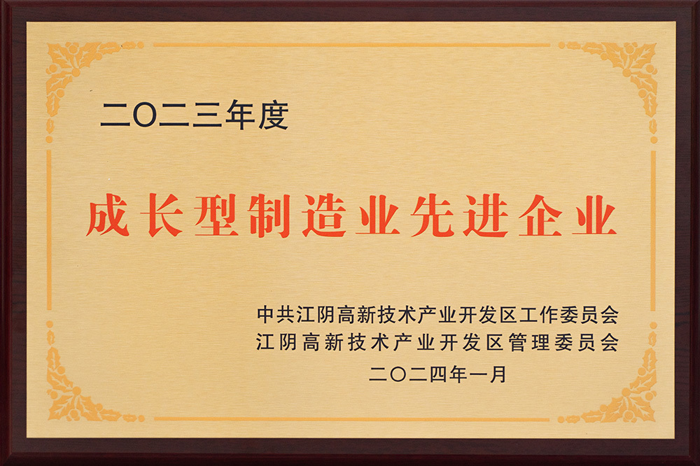 2023年成長(zhǎng)型制造業(yè)先進(jìn)企業(yè)