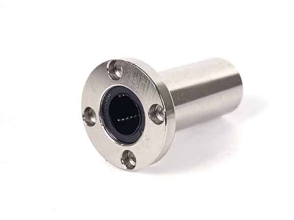 Electroplated LMF round flange extended linear bearing