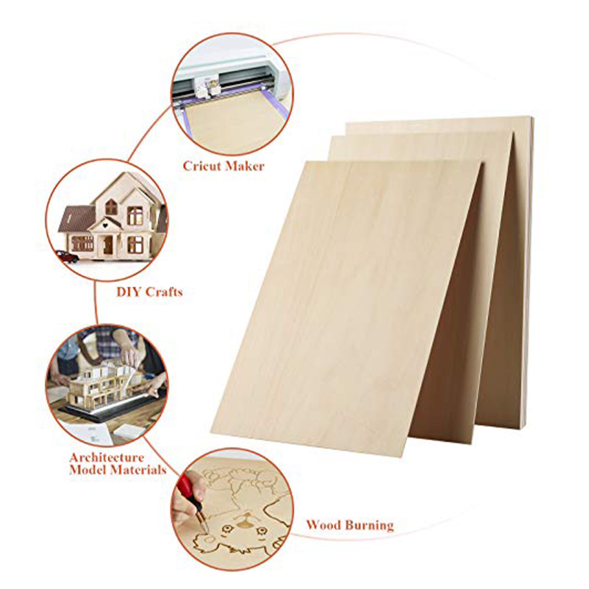 Factory Hot Sale 1.5mm 2mm 3mm Laser Cutting Basswood Plywood Sheet
