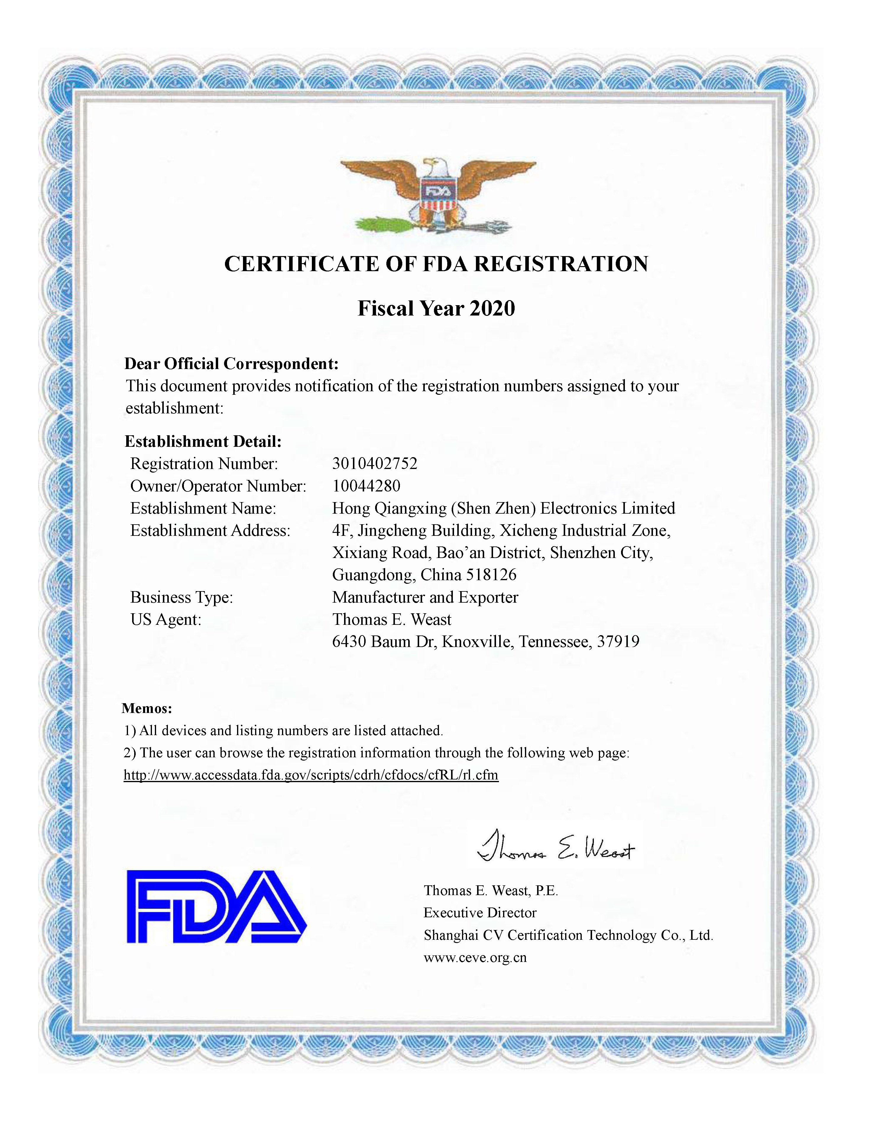 2020 FDA