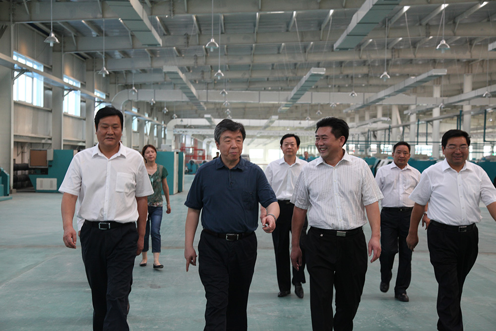 Lu Zhangong, then secretary of the Henan Provincial Party Committee, inspected the work in our company.