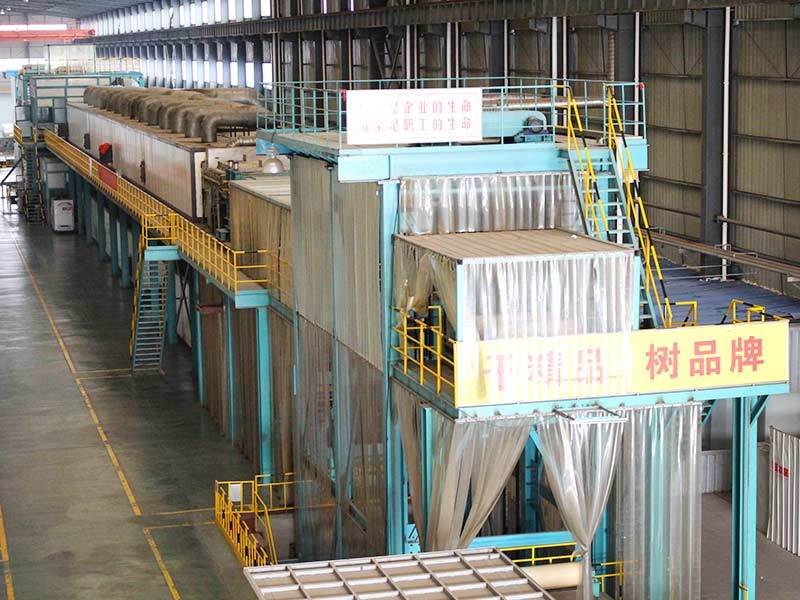 Color coating line