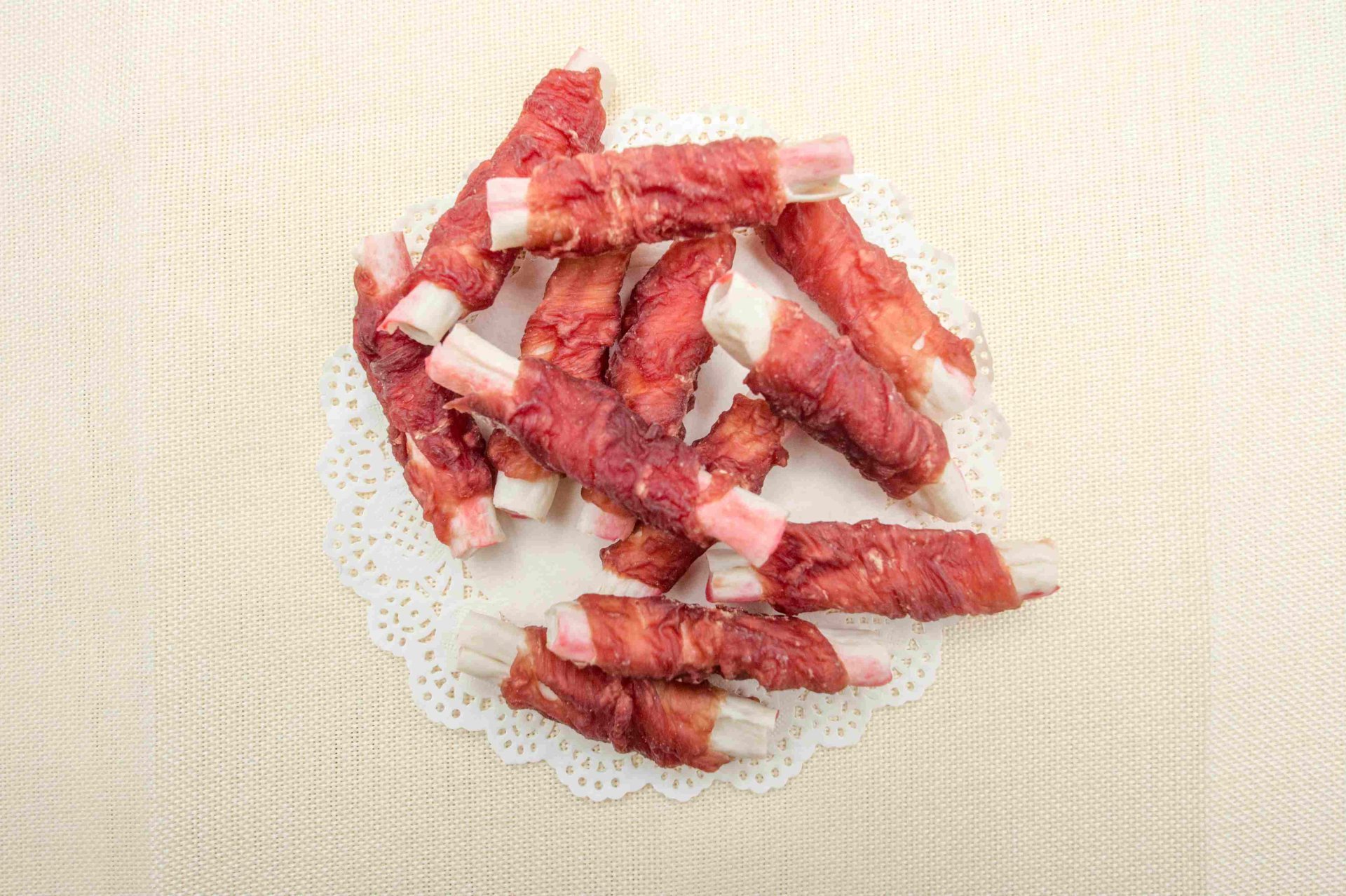 鸭肉缠蟹棒