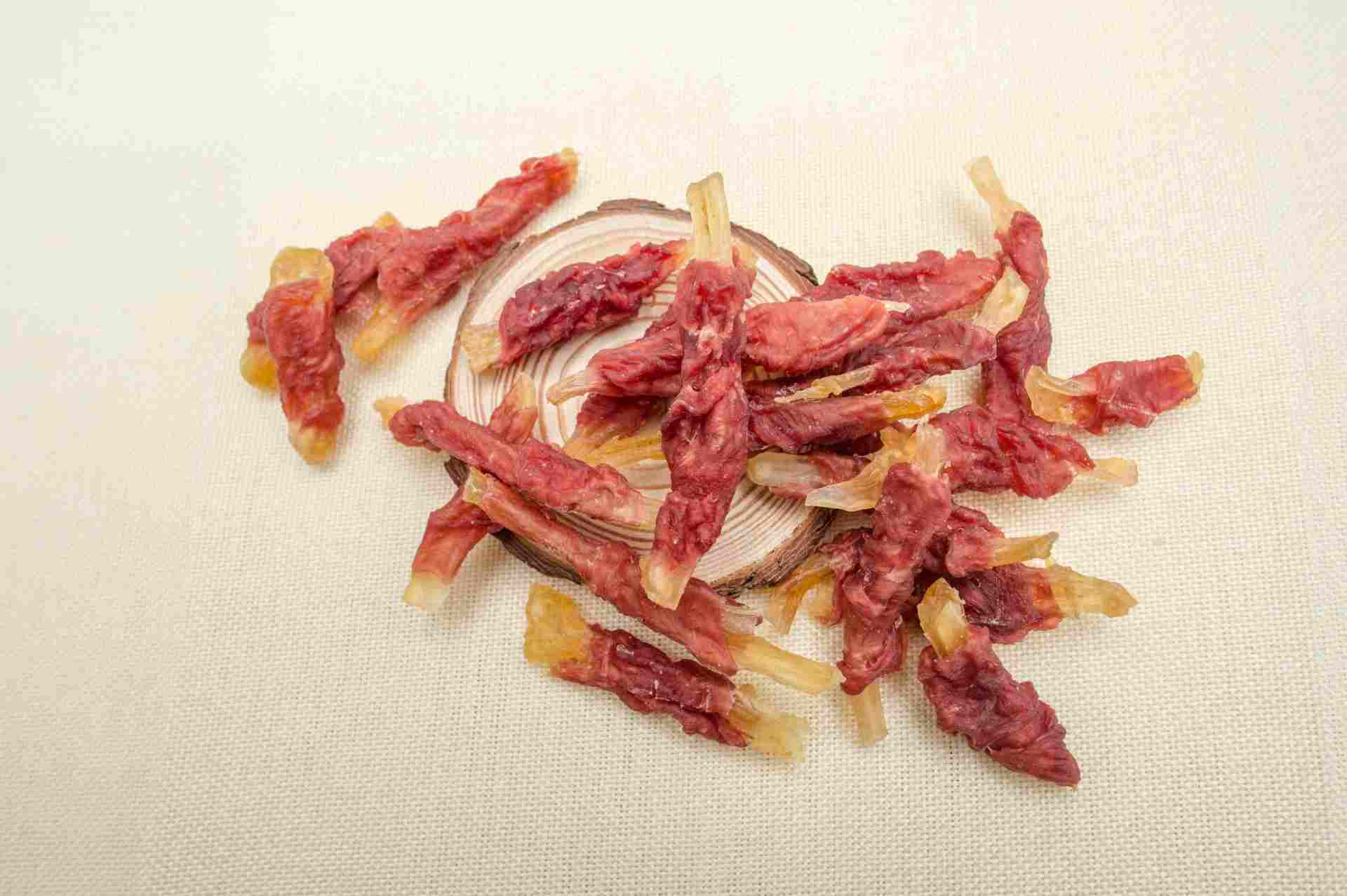 鸭肉缠牛蹄筋