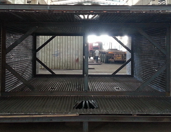 Surfacing welding for the inner wall of oschatz energy waste heat furnace