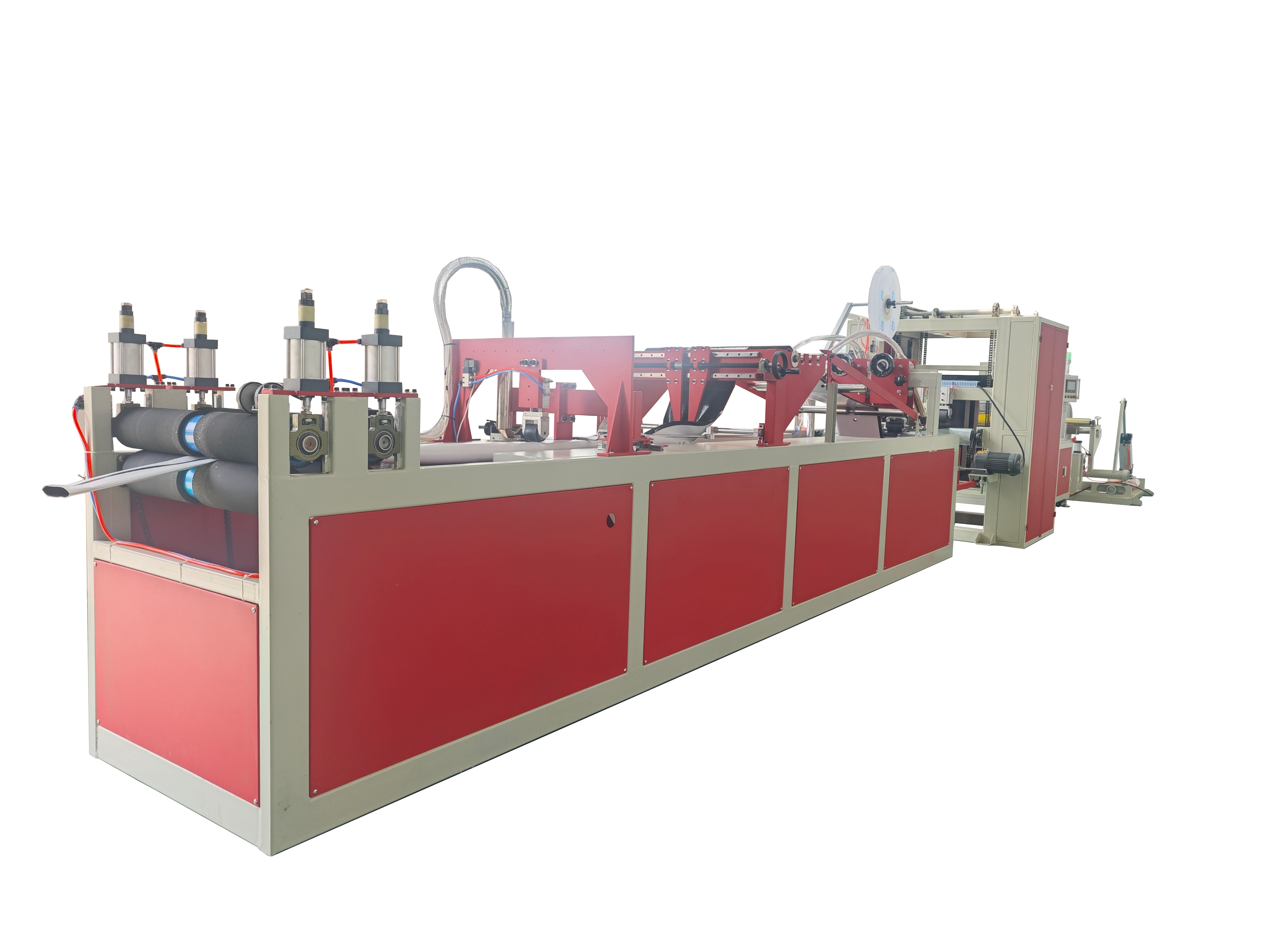 Pre-set hole layflat hose production line
