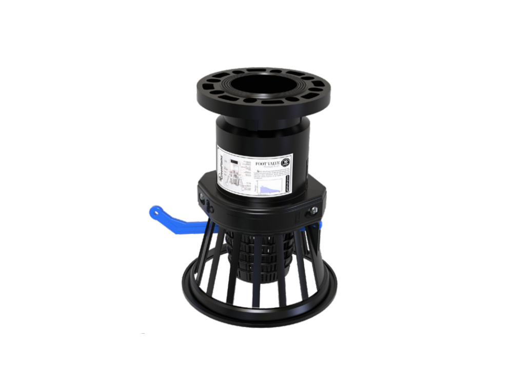 HD foot valve-Flange-Manual flush