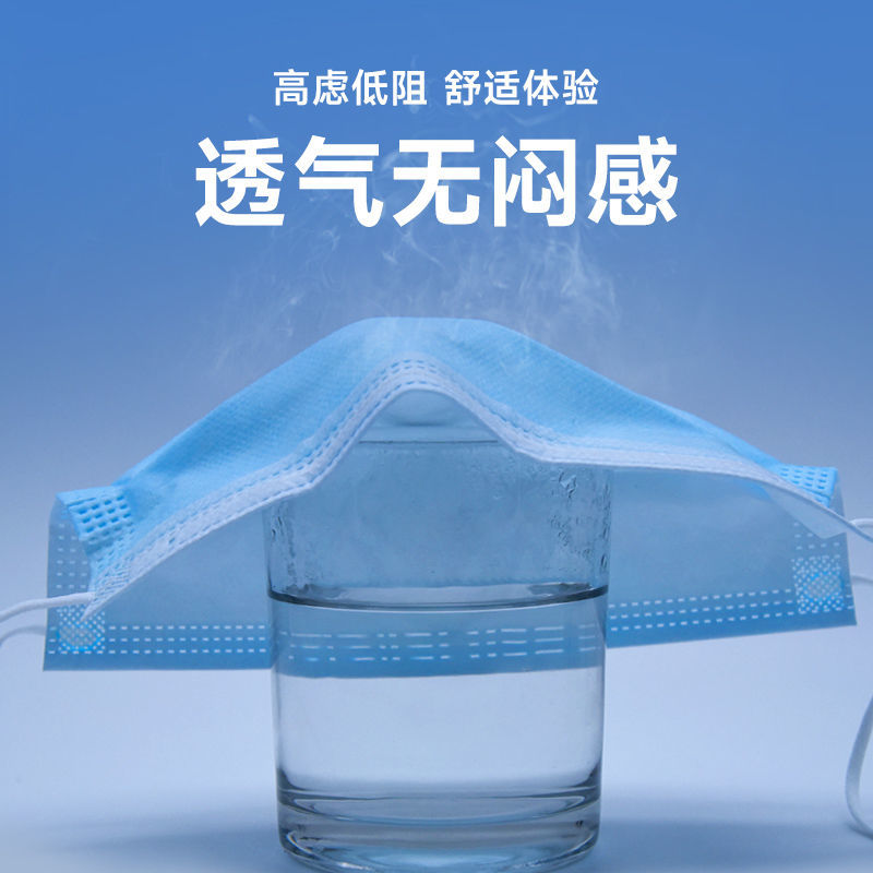 獨(dú)立包裝藍(lán)白黑三色醫(yī)用外科口罩