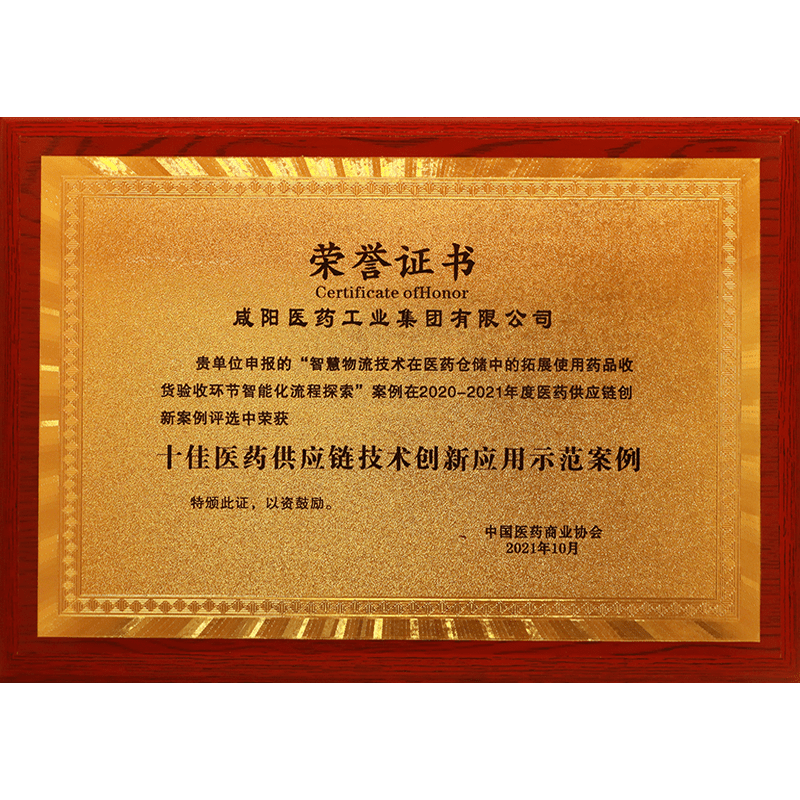 十佳醫藥供應鏈技術創新應用示范案例