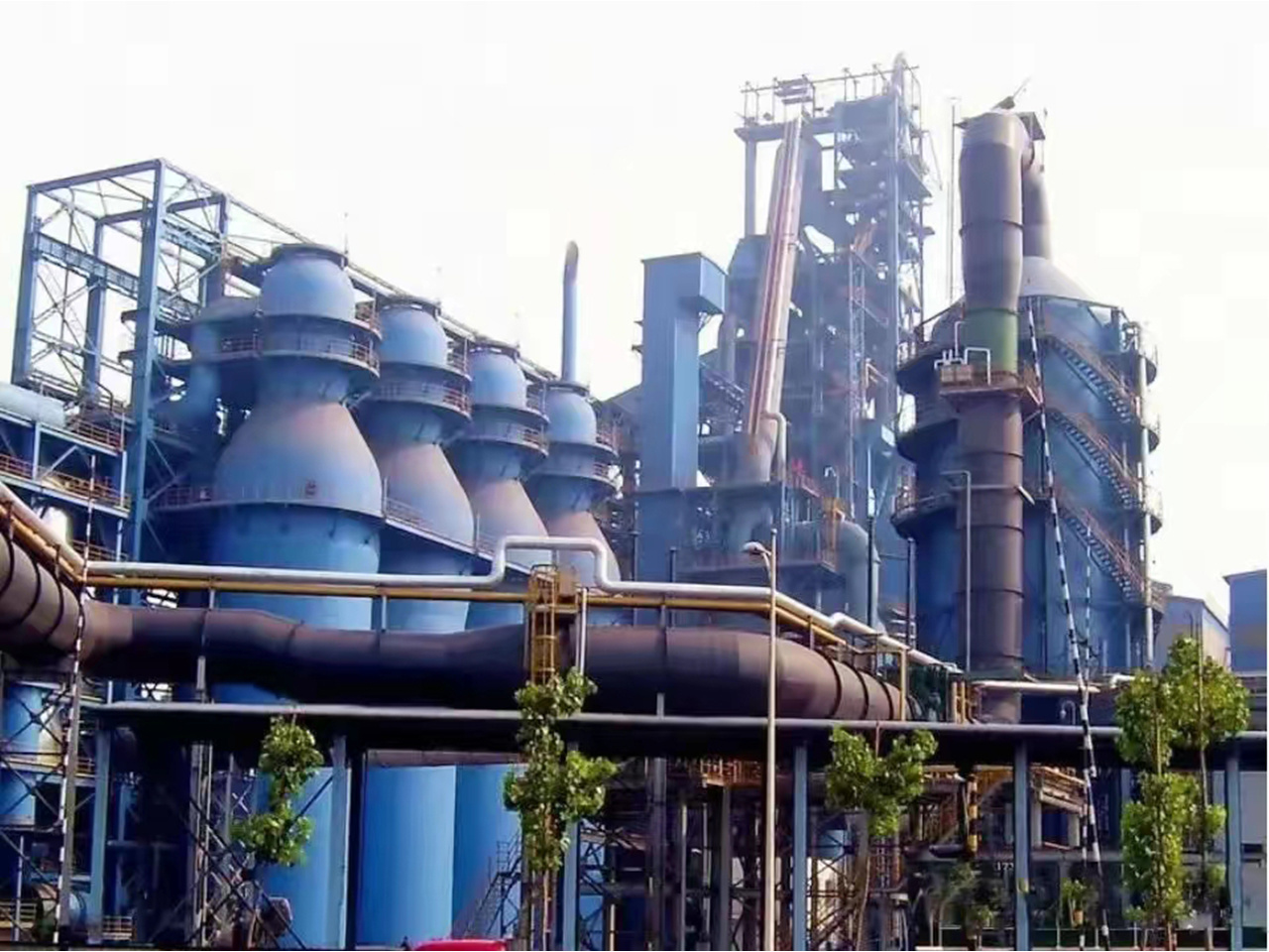 天津钢铁集团3200m³高炉顶燃式热风炉