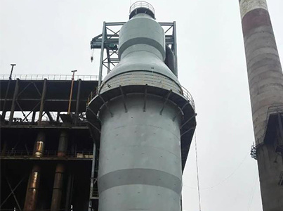 南阳汉冶1530m³高炉锥柱旋切顶燃式热风炉