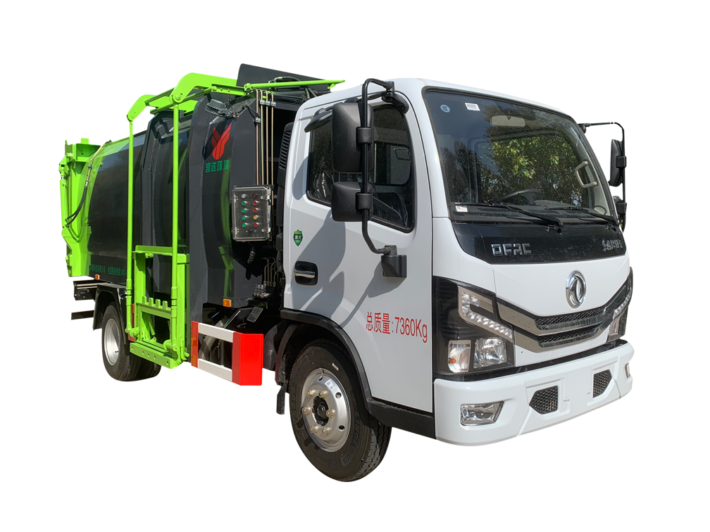 凱達8方側(cè)裝垃圾車-燃油版