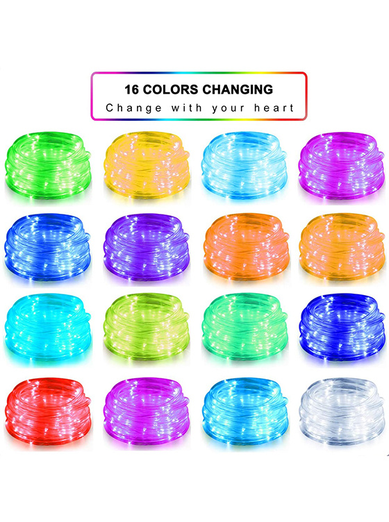 Rainbow tube with light strip