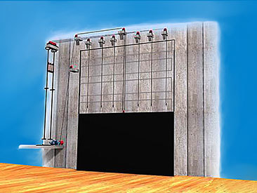 Fireproof curtain wall made of angle steel