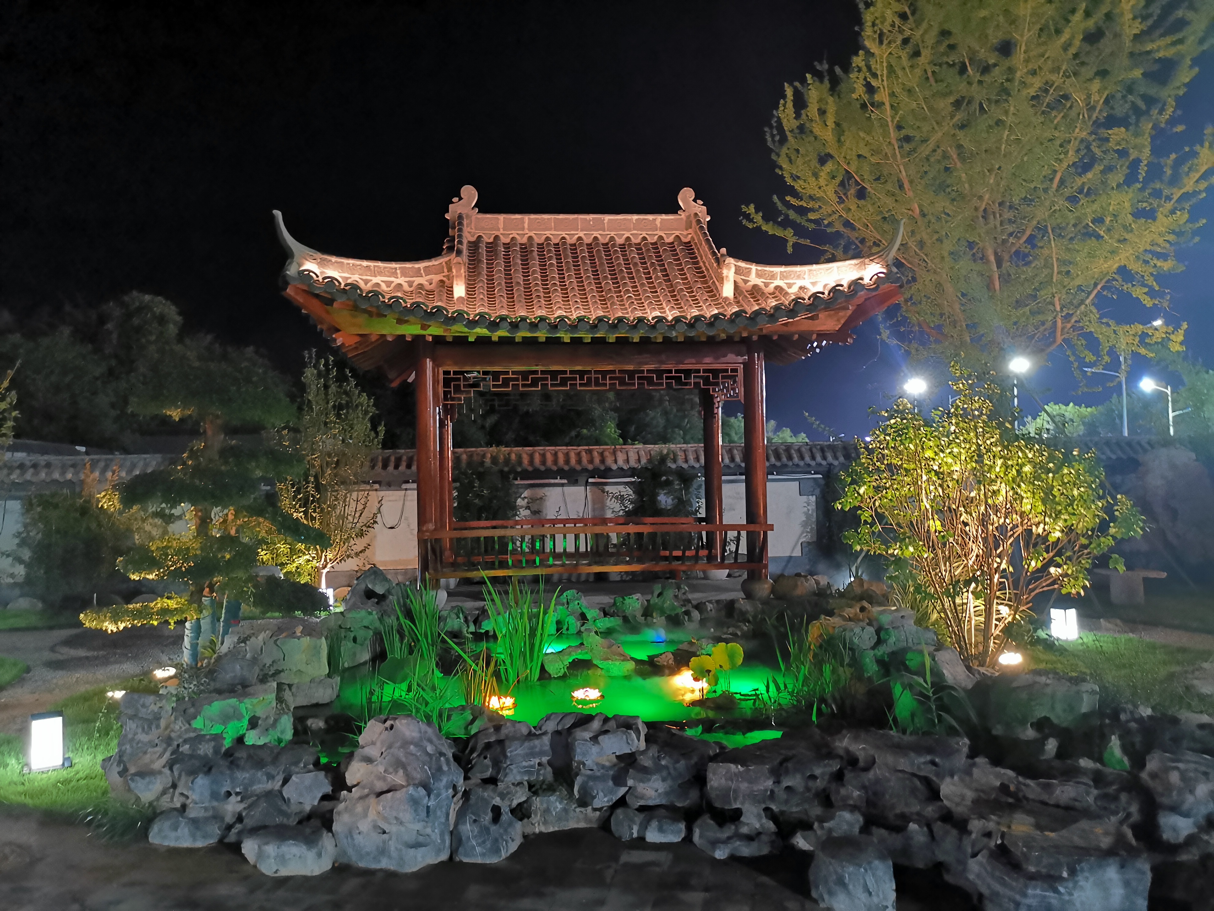 Anguo City Traditional Chinese Medicine Culture Industrial Park · Qizhou Kanggu Lighting and Sound LED Screen Project