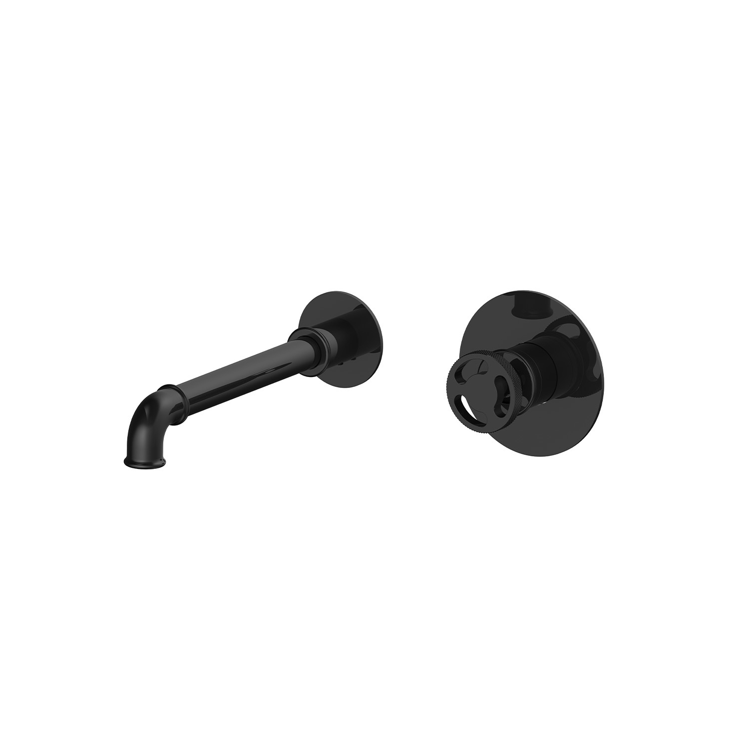 F20A13KP Double Handle Wall-Mounted Basin Faucet