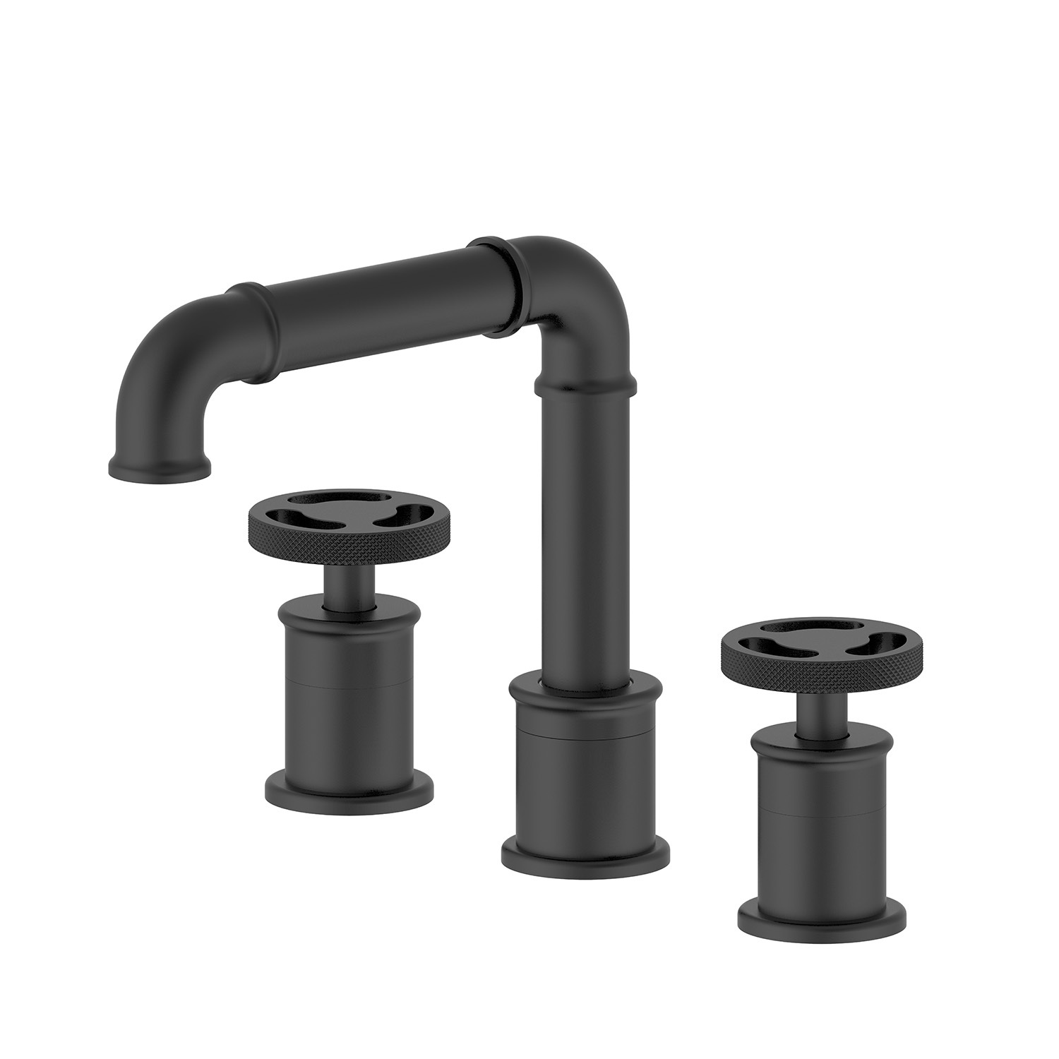 F20A10KP Double Handle Three Hole Basin Faucet