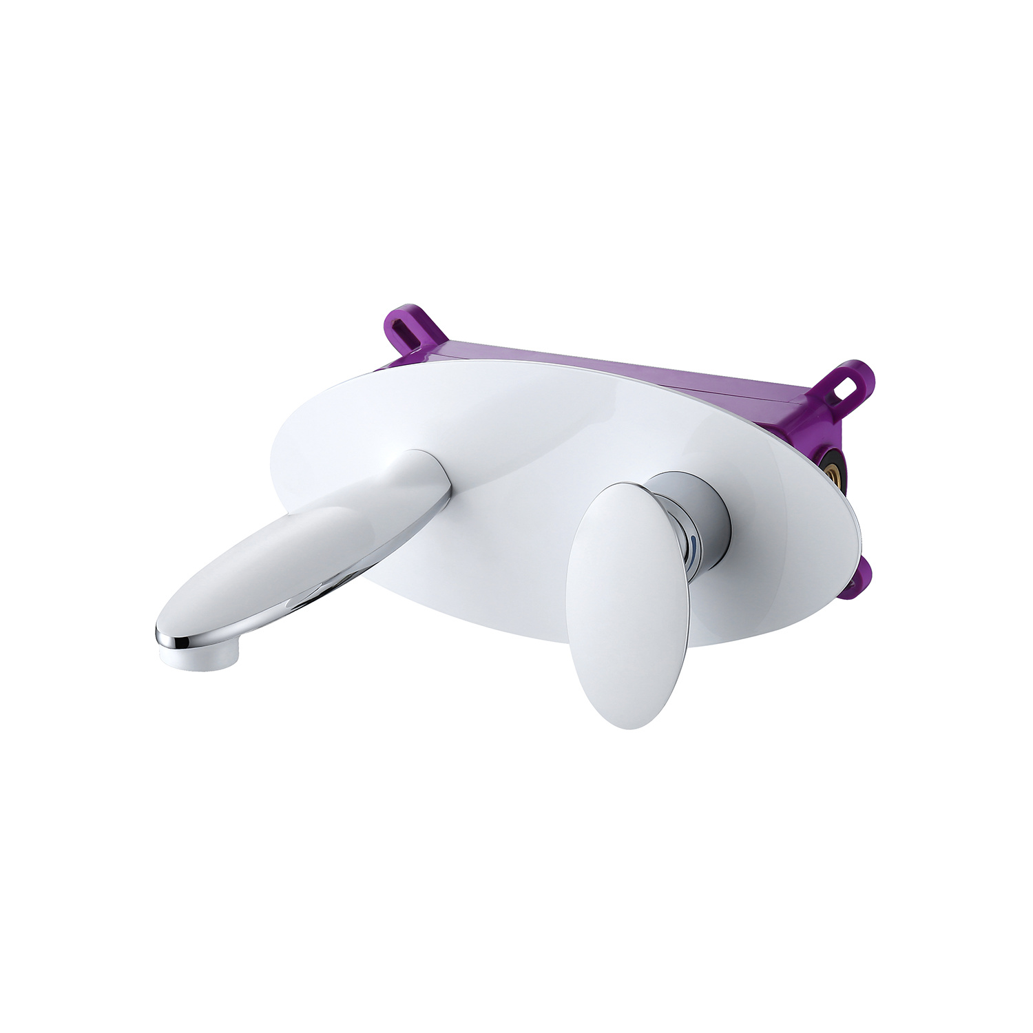 Concealed conjoined basin faucet