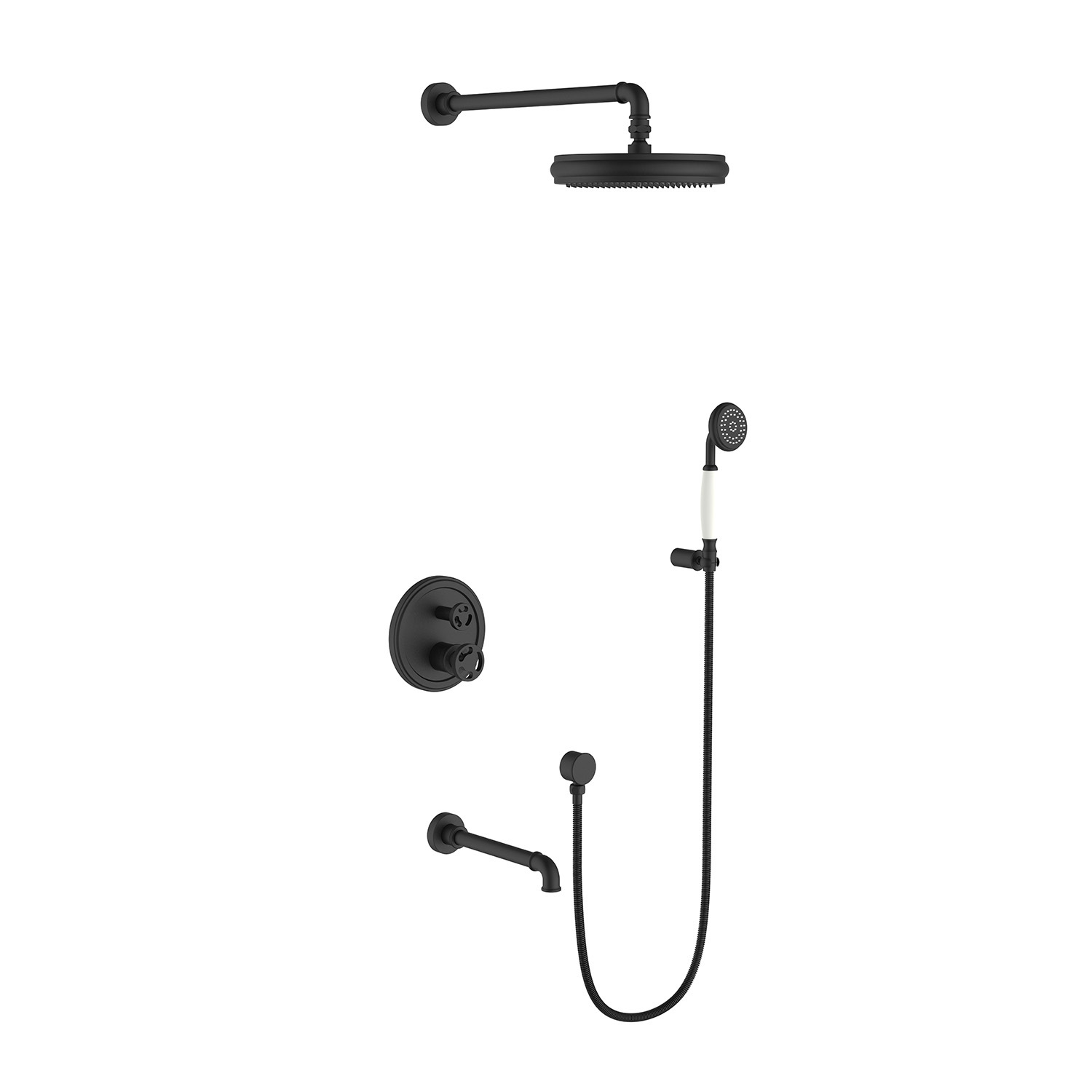 F20F27KP-A three function into the wall shower