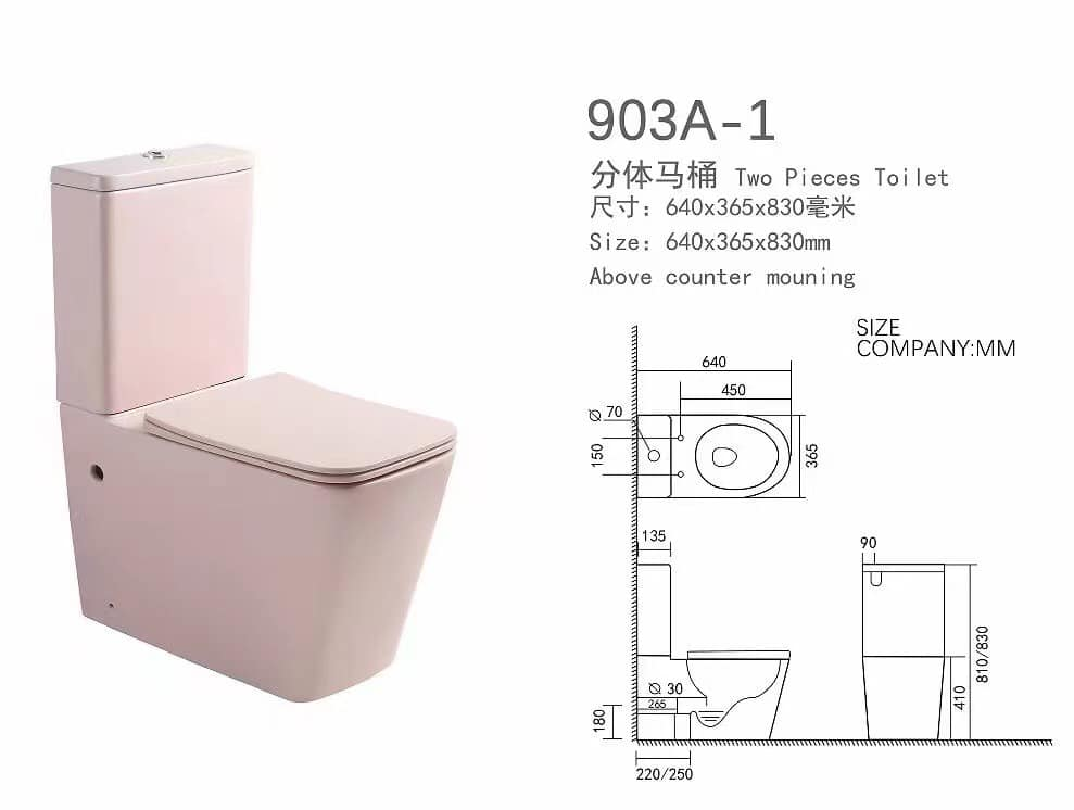 Two-piece toilet