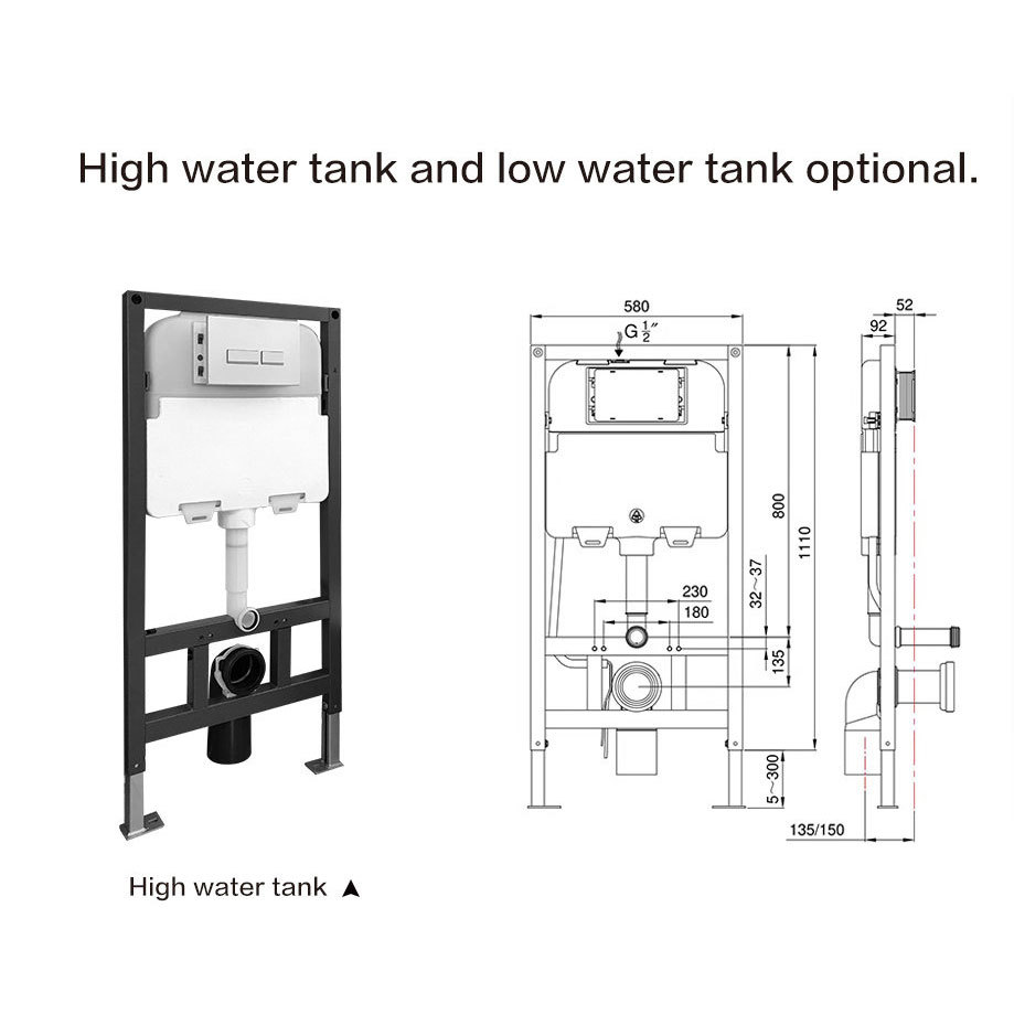 Smart high water tank 6L