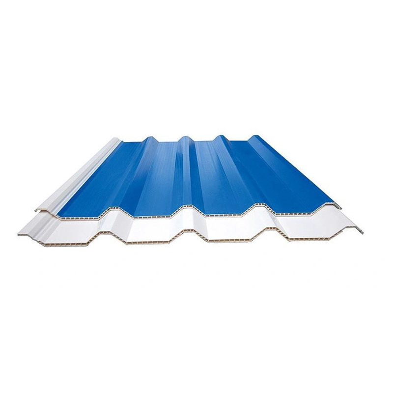 High Temperature ResistanceTwin Walls Roof Tile Trapezoidal Pvc T960 Hollo Roofing Sheet