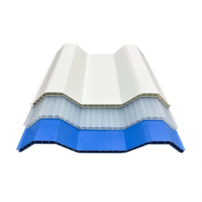 Weather Resistance Clear Twinwall 885 Hollow PVC Roof Sheet