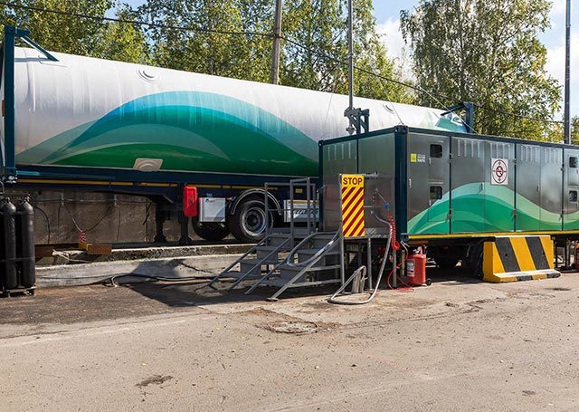 Russie - Projet de station de ravitaillement en gaz mobile